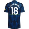 Maillot de Supporter Manchester United Bruno Fernandes 18 Troisième 2021-22 Pour Homme